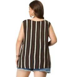 Agnes Orinda Plus Size Cardigans For Women Irregular Hem Boho Striped Sleeveless Cardigans -Agnes Sales Store GUEST 00debb1d 724a 40e8 9178 26e8aa887067