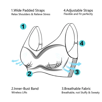 Agnes Orinda Women's Underwire Solid Seamless Comfort Push-Up Bra And Underwear Set 4 Agnes Orinda Women's Underwire Solid Seamless Comfort Push-Up Bra And Underwear Set - Image 4