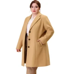 Agnes Orinda Women's Plus Size Winter Notched Lapel Single Breasted Pea Coat 30 Agnes Orinda Women's Plus Size Winter Notched Lapel Single Breasted Pea Coat -Agnes Sales Store GUEST 048a8c95 876e 4e91 aa6c 7cc6e3d570f0