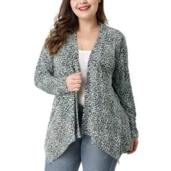 Agnes Orinda Women's Plus Size Print Asymmetric Open Front Fashion Cardigan -Agnes Sales Store GUEST 0567e580 509d 4b13 9a84 b05f4fdbd02d