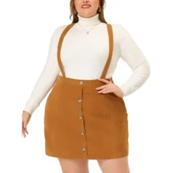 Agnes Orinda Women's Plus Size Corduroy Suspender Elastic Back A-Line Mini Skirt 11 Agnes Orinda Women's Plus Size Corduroy Suspender Elastic Back A-Line Mini Skirt -Agnes Sales Store GUEST 05b0e415 26b1 4cf7 aeae 381509a3ef54