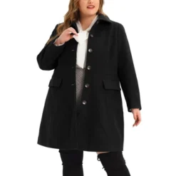 Agnes Orinda Women's Plus Size Winter Outerwear Single Breasted Long Overcoats -Agnes Sales Store GUEST 05c092bf 2aa4 44d9 bc93 439a49649f0f