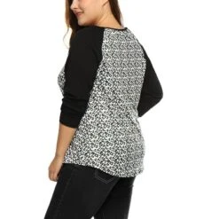 Agnes Orinda Women's Plus Size Winter Floral Print Raglan Long Sleeve Tunic Blouses -Agnes Sales Store GUEST 06a67c49 7fdb 4969 b0f3 ed67bc5e26e3