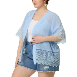 Agnes Orinda Women's Plus Size Cover-Up Lace Panel Texture Printed Boho Cardigans -Agnes Sales Store GUEST 0b55b79b 507e 4d45 98b0 28397061ac61