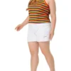 Agnes Orinda Women's Plus Size Stripe Sleeveless Stretch Camisole
