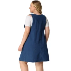 Agnes Orinda Women's Plus Size Denim Overall Adjustable Straps Denim Bib Jumper With Pockets Tutu Dresses 12 Agnes Orinda Women's Plus Size Denim Overall Adjustable Straps Denim Bib Jumper With Pockets Tutu Dresses -Agnes Sales Store GUEST 0e013f7f 7342 4c73 b573 4b6fc0def267