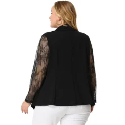 Agnes Orinda Women's Plus Size Work Flat Collar Notch Lapel Lace Front Blazers 12 Agnes Orinda Women's Plus Size Work Flat Collar Notch Lapel Lace Front Blazers -Agnes Sales Store GUEST 0e580c65 ce91 4b53 b91d 1af317e557ed