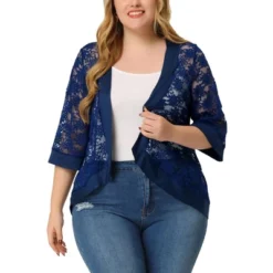 Agnes Orinda Women's Plus Size Elegant Open Front 3/4 Sleeve Lace Lightweight Tunic Cardigans 22 Agnes Orinda Women's Plus Size Elegant Open Front 3/4 Sleeve Lace Lightweight Tunic Cardigans -Agnes Sales Store GUEST 0f2c9eb3 aa13 433b 976a 6932790f2238