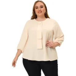 Agnes Orinda Women's Plus Size Work Round Neck Ruffle Chiffon Blouse Top 26 Agnes Orinda Women's Plus Size Work Round Neck Ruffle Chiffon Blouse Top -Agnes Sales Store GUEST 113f2841 ee35 4760 89d4 d78d285adf39