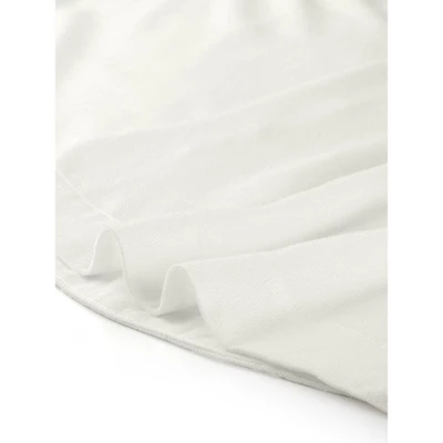 Agnes Orinda Women's Plus Size Sheer Button Front Side Slit Roll Up Sleeve Shirt 5 Agnes Orinda Women's Plus Size Sheer Button Front Side Slit Roll Up Sleeve Shirt - Image 5