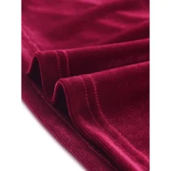 Agnes Orinda Women's Plus Size Velvet Winter Half Placket Pleat Long Sleeve Babydoll Dress -Agnes Sales Store GUEST 161d4f2d 70f9 4bff 83c5 52164fddf42c