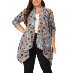 Agnes Orinda Women's Plus Size Owl Print Sweater Kint Cardigans 10 Agnes Orinda Women's Plus Size Owl Print Sweater Kint Cardigans -Agnes Sales Store GUEST 1626b131 d9d5 474b 875f 7b02e8a5ae9f