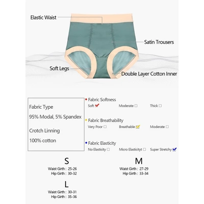 Agnes Orinda Women's Seamless High Rise Laser Cut Brief Comfort Stretchy Underwear 4 Agnes Orinda Women's Seamless High Rise Laser Cut Brief Comfort Stretchy Underwear - Image 4