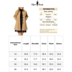 Agnes Orinda Women's Plus Size Winter Outerwear Single Breasted Long Overcoats -Agnes Sales Store GUEST 177c6f17 6d8e 4943 8bf9 0704e02b05e2