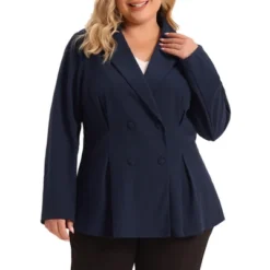 Agnes Orinda Women's Plus Size Lapel Work Double Breasted Jacket Blazers 9 Agnes Orinda Women's Plus Size Lapel Work Double Breasted Jacket Blazers -Agnes Sales Store GUEST 19537f5b 59f2 4202 89e4 e55a107cfbe0