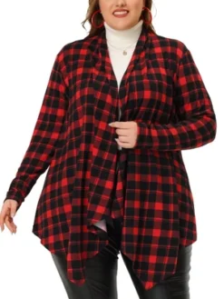 Agnes Orinda Women's Plus Size High Low Long Sleeve Open Front Knit Sweater Cardigan -Agnes Sales Store GUEST 1af551dd 814f 463e 83ad 539c9ef35959