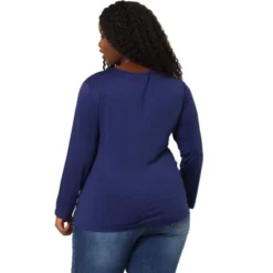 Agnes Orinda Women's Plus Size Tops Blouse Long Sleeve Colorblock Floral Blouses -Agnes Sales Store GUEST 1c492b27 0827 449c 92c3 1b3ee4e85f80