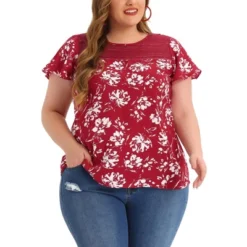 Agnes Orinda Women's Plus Size Top Floral Lace Panel Keyhole Back Flare Sleeve 18 Agnes Orinda Women's Plus Size Top Floral Lace Panel Keyhole Back Flare Sleeve -Agnes Sales Store GUEST 1dfda205 9fe9 4a60 8cd4 1399250f1801