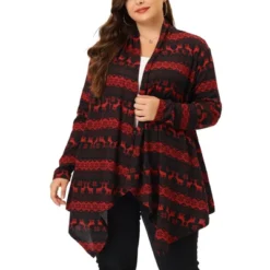Agnes Orinda Women's Plus Size High Low Long Sleeve Open Front Knit Sweater Cardigan -Agnes Sales Store GUEST 1e5628c4 4599 48cf 808e 7913e7930917