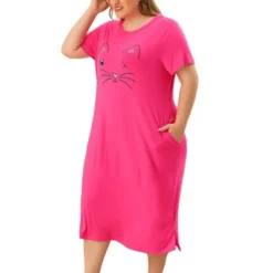 Agnes Orinda Womens Plus Size Short Sleeve Cute Cat Print Pockets Nightgown 37 Agnes Orinda Womens Plus Size Short Sleeve Cute Cat Print Pockets Nightgown -Agnes Sales Store GUEST 1e994032 84f0 4ef8 9217 52017ea37e0f