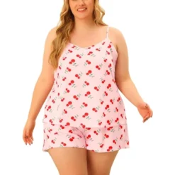Agnes Orinda Women's Plus Size Foral Top With Elastic Waist Shorts Nightgown Set -Agnes Sales Store GUEST 1fda76fe 4ea4 4bef a230 5420d98aed28