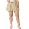 Agnes Orinda Women's Plus Pants Casual Drawstring Waist Shorts With Front Pokcets
