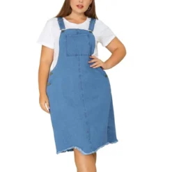 Agnes Orinda Women's Plus Size Overall Frayed Adjustable Strap Denim Suspender Shift Dress 15 Agnes Orinda Women's Plus Size Overall Frayed Adjustable Strap Denim Suspender Shift Dress -Agnes Sales Store GUEST 22bdd3c9 8d9a 460d a433 b9db4ab7265b