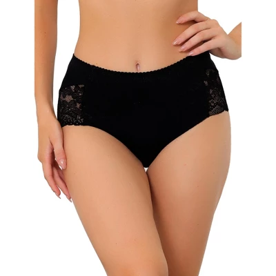 Agnes Orinda Women's Plus Size Mid-Rise Comfy Hipster Lace Trim Silky Briefs 4 Agnes Orinda Women's Plus Size Mid-Rise Comfy Hipster Lace Trim Silky Briefs - Image 4