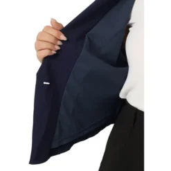 Agnes Orinda Women's Plus Size V Neck Button Notch Panel Formal Office Cropped Blazers -Agnes Sales Store GUEST 29653a0a e3df 4473 999a 124d01649da7