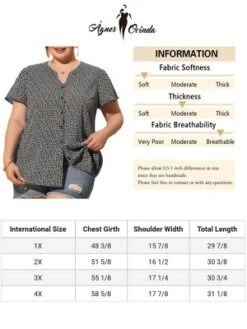 Agnes Orinda Women's Plus Size Floral Flare Short Sleeve Button Down Chiffon Shirt -Agnes Sales Store GUEST 2989559d 21fa 4cfd a075 a1207ee289ef