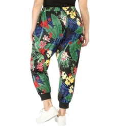Agnes Orinda Women's Plus Size Adjustable Elastic Waist Pockets Tropical Harem Jogger Pants -Agnes Sales Store GUEST 2aefe9df 041a 418b 8301 223b9ab42d36