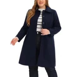 Agnes Orinda Women's Plus Size Coats Peter Pan Collar Single Breasted Long Coat 21 Agnes Orinda Women's Plus Size Coats Peter Pan Collar Single Breasted Long Coat -Agnes Sales Store GUEST 2c135e33 7392 4cf3 ba5d 3db5e9d62d01