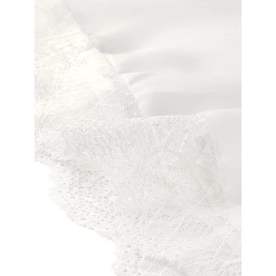 Agnes Orinda Women's Plus Size Sheer Shrug Tops Elbow Sleeve Floral Lace Open Front Shrug Top 5 Agnes Orinda Women's Plus Size Sheer Shrug Tops Elbow Sleeve Floral Lace Open Front Shrug Top - Image 5