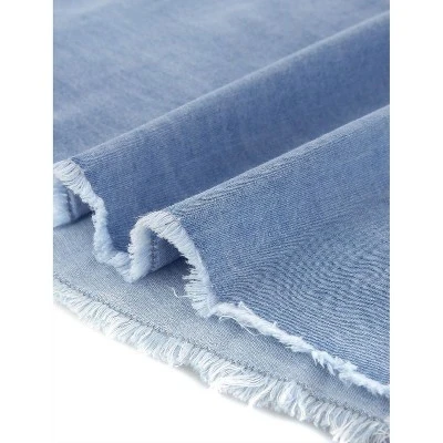 Agnes Orinda Women's Plus Size Button Down Long Sleeve Denim Shirts 5 Agnes Orinda Women's Plus Size Button Down Long Sleeve Denim Shirts - Image 5