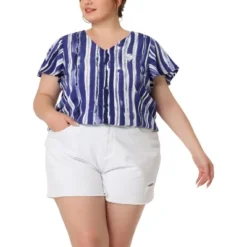 Agnes Orinda Women's Plus Size Cute Short Sleeve Casual Stripe Tops 19 Agnes Orinda Women's Plus Size Cute Short Sleeve Casual Stripe Tops -Agnes Sales Store GUEST 2eebbe3f 2223 494a 9ceb 100d87054004