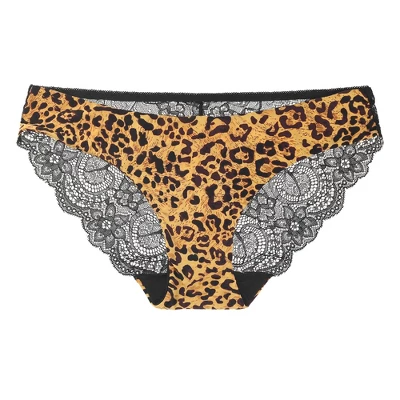Agnes Orinda Women Plus Leopard Underwear Lace Printed Bikini Hipster Briefs Panties 6 Agnes Orinda Women Plus Leopard Underwear Lace Printed Bikini Hipster Briefs Panties - Image 6