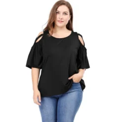 Agnes Orinda Women's Plus Size Summer Fashion Cold Shoulder Ruffle Trumpet Sleeve Blouses 11 Agnes Orinda Women's Plus Size Summer Fashion Cold Shoulder Ruffle Trumpet Sleeve Blouses -Agnes Sales Store GUEST 2fa06467 aba7 42af b8fc 4a2569d18893