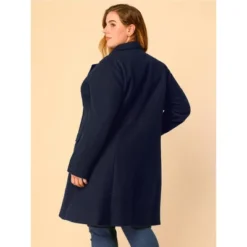 Agnes Orinda Women's Plus Size Winter Peacoat Notched Lapel Double Breasted Long Overcoats -Agnes Sales Store GUEST 322cec8f 4425 42f9 ae83 8a2b379eb611
