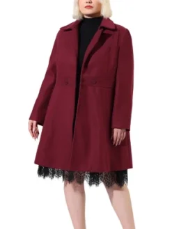 Agnes Orinda Women's Plus Size Notched Lapel Single Breasted Winter Long Pea Coat -Agnes Sales Store GUEST 33456b23 8e31 48fb 82bd 9335af9832be