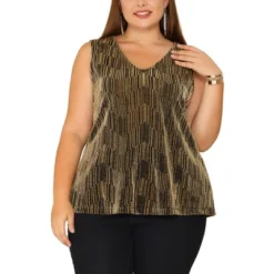 Agnes Orinda Women's Plus Size Sequin Glitter Gradient V Neck Camisoles -Agnes Sales Store GUEST 360ab451 318c 4bd6 bd15 a61845cc357a