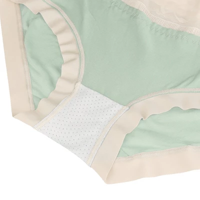 Agnes Orinda Women's 3 Packs Lace Trim Comfort Underwear High Rise Briefs 2 Agnes Orinda Women's 3 Packs Lace Trim Comfort Underwear High Rise Briefs - Image 2