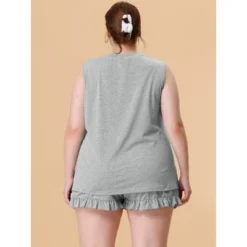 Agnes Orinda Women Plus Size Comfy Sleeveless Tank Top Loungewear Pajamas Set -Agnes Sales Store GUEST 375b86d3 0b1e 4d8e 906c 7713b4cc9ee2