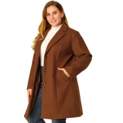 Agnes Orinda Women's Plus Size Winter Notched Lapel Single Breasted Pea Coat 21 Agnes Orinda Women's Plus Size Winter Notched Lapel Single Breasted Pea Coat -Agnes Sales Store GUEST 3866befc acca 4322 9da8 376f6dcdcddc