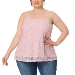 Agnes Orinda Women's Plus Size Lace Floral Adjustable Strap Elegant Camisole -Agnes Sales Store GUEST 39383d21 9f81 45df 8633 22414a7c5328