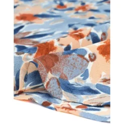 Agnes Orinda Women's Plus Size Floral Printed Lace Panel Self Tie Neck 3/4 Sleeves Summer Tops -Agnes Sales Store GUEST 396d337c 47b1 418a 9457 8028e8c090a3