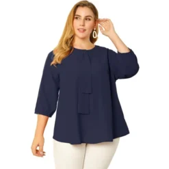 Agnes Orinda Women's Plus Size Work Round Neck Ruffle Chiffon Blouse Top 23 Agnes Orinda Women's Plus Size Work Round Neck Ruffle Chiffon Blouse Top -Agnes Sales Store GUEST 39f65299 32a8 4f49 aa63 a945b8e1a340