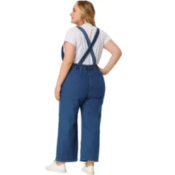 Agnes Orinda Women's Plus Size Denim Overalls Strap Cross Back Jumpsuits 8 Agnes Orinda Women's Plus Size Denim Overalls Strap Cross Back Jumpsuits -Agnes Sales Store GUEST 3a6c7d66 9763 4e5f 9016 f32d3f17bd7b