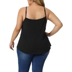 Agnes Orinda Women's Plus Size Lace Front V-Neck Sleeveless Spaghetti Strap Camisole -Agnes Sales Store GUEST 41a0182e 7e48 4a68 aa68 06320ed90504