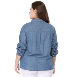 Agnes Orinda Women's Plus Size Denim Long Sleeve Chest Pocket Work Shirt 14 Agnes Orinda Women's Plus Size Denim Long Sleeve Chest Pocket Work Shirt -Agnes Sales Store GUEST 41cc66b1 40fe 4fd0 bd78 76288d8afdda