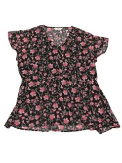 Agnes Orinda Women's Plus Size V Neck Floral Tiered Peplum Blouses -Agnes Sales Store GUEST 4243197a 4016 4dd1 bf9a 290869888136